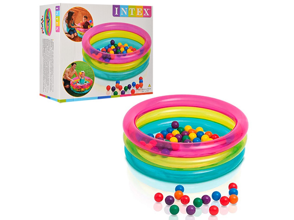 Басейн дитячий з кульками Intex 48674