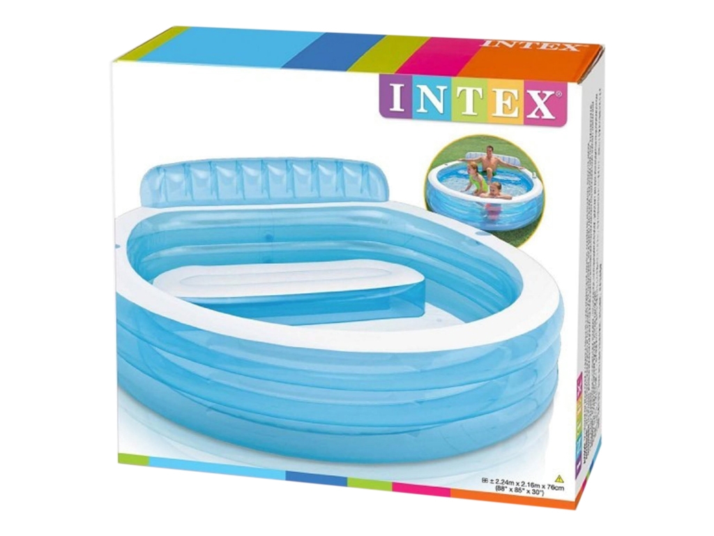 Бассейн детский с надувным сидением Family Pool. Intex 57190