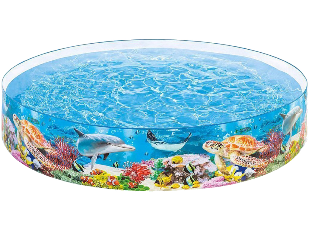 Бассейн детский каркасный Коралловый риф. Intex 58472