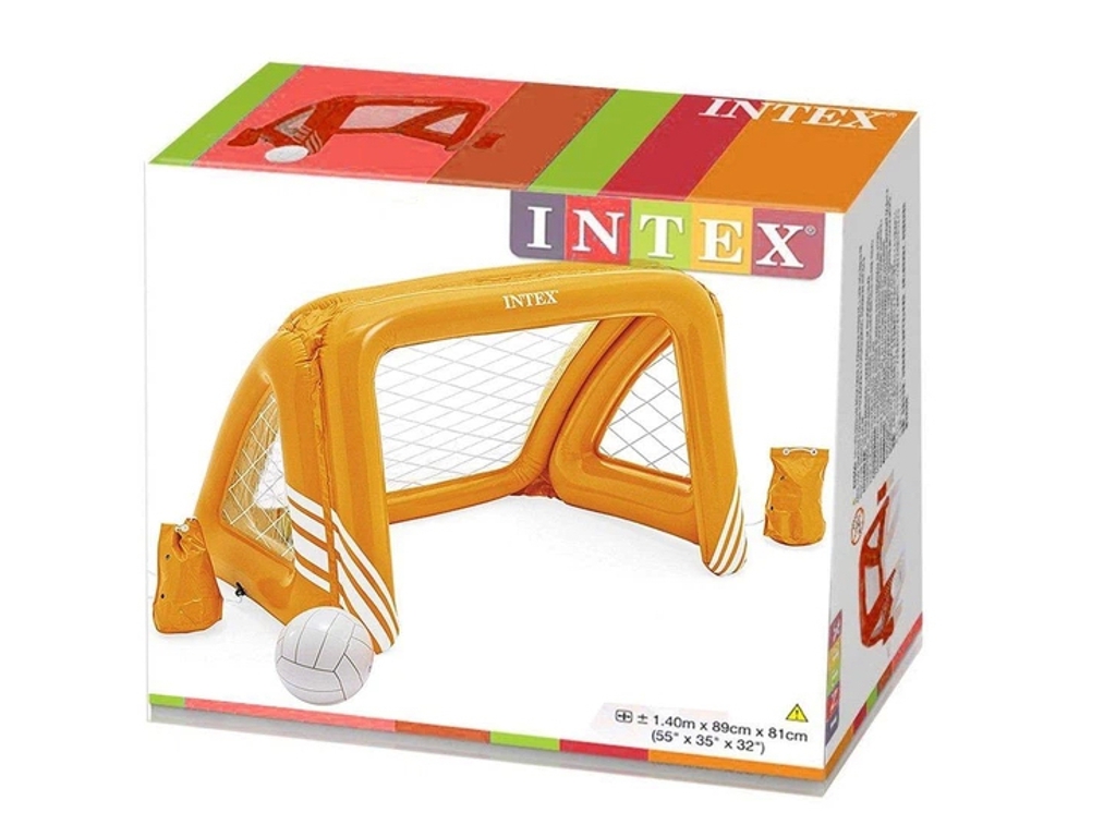 Надувные ворота для водного футбола Intex 58507, 140×89×81см, с мячом, цвет оранжевый