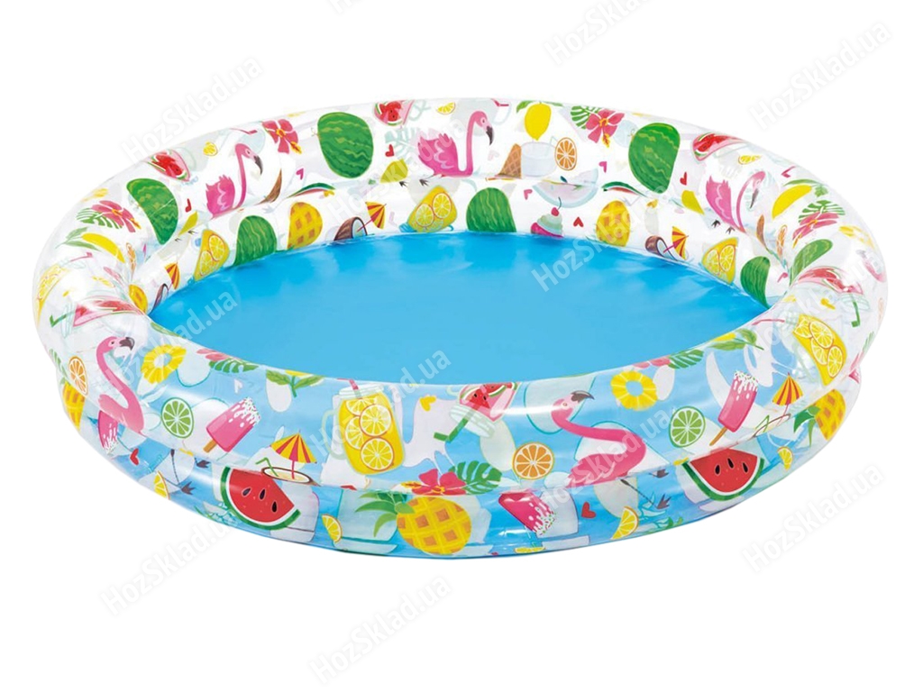 Басейн дитячий надувний Круг кольоровий Small Pools. Intex 59421
