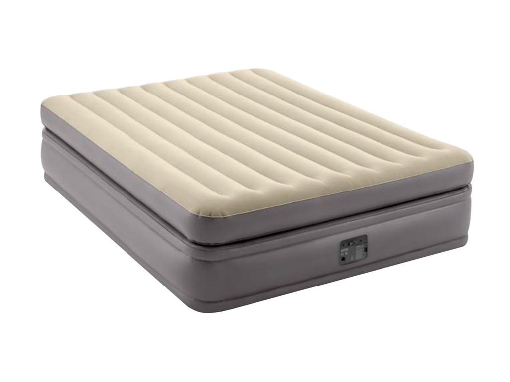 Велюр кровать со встроенным электронасосом 220В. Intex 64164