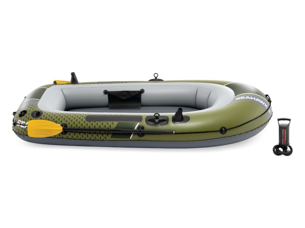 Човен надувний двомісний 236x114x41 см, весла та насос у комплекті, 66332, Intex