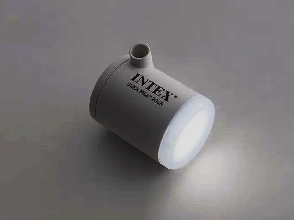 Насос электрический Intex 66647, литий-ионный аккумулятор 3,7V, светодиодный фонарь