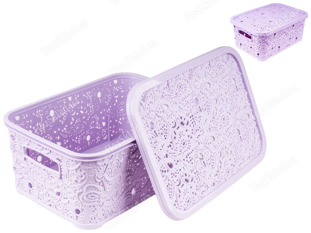 Кошик  "Ажур" (колір - бузковий) 6л Efe plastics