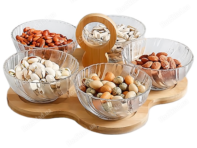 Менажниці  Crystal 30х23,5х12см (ціна за набір 4 предметів)