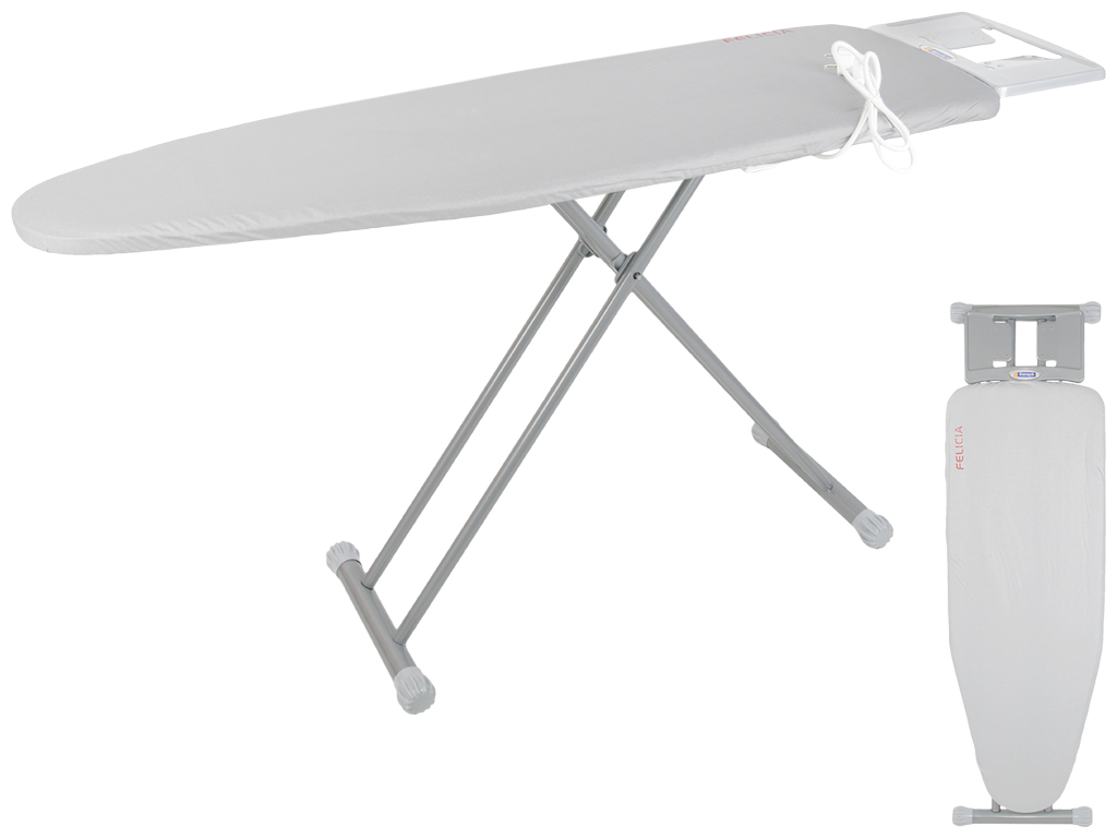 Гладильная доска с удлинителем Felicia каркас металлик 125х42см