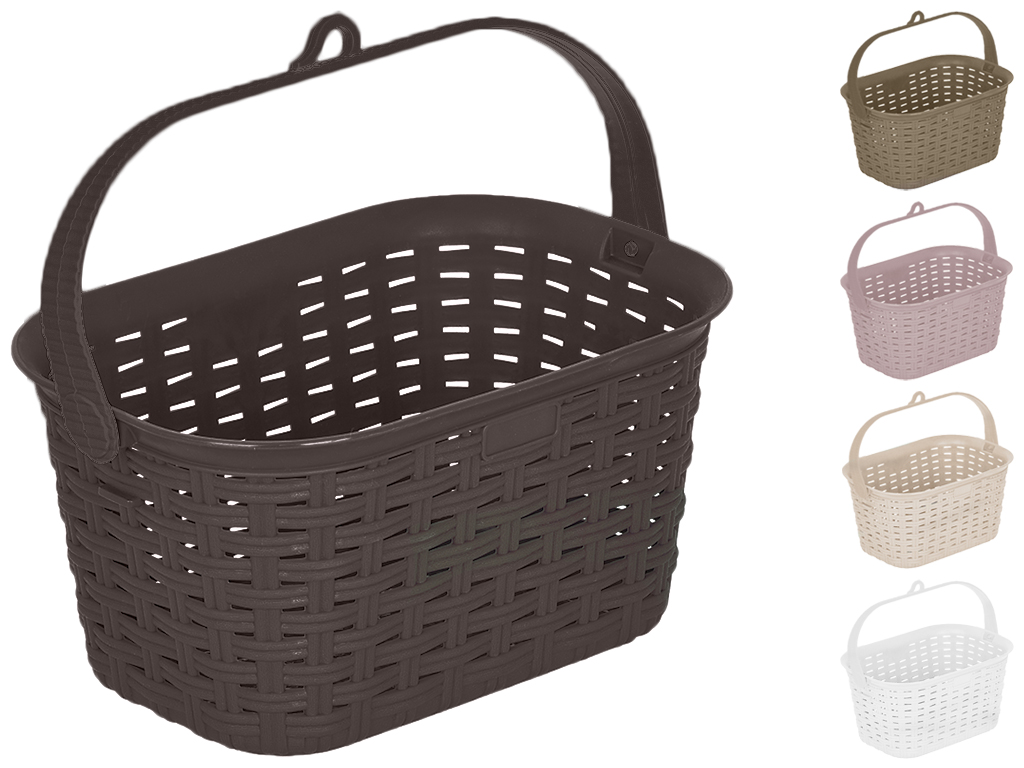 Кошик ажурний прямокутний з ручкою Plastart 24,8х15,7х12,5см