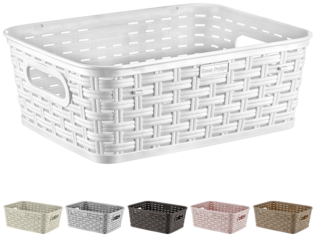 Корзинка для бытовых предметов Plastart Ротанг 23х17,5х12см 2,5л