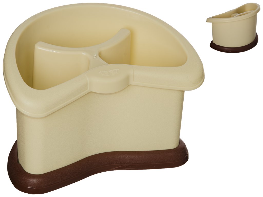 Підставка для столових приладів Plastart Пеньок бежевий