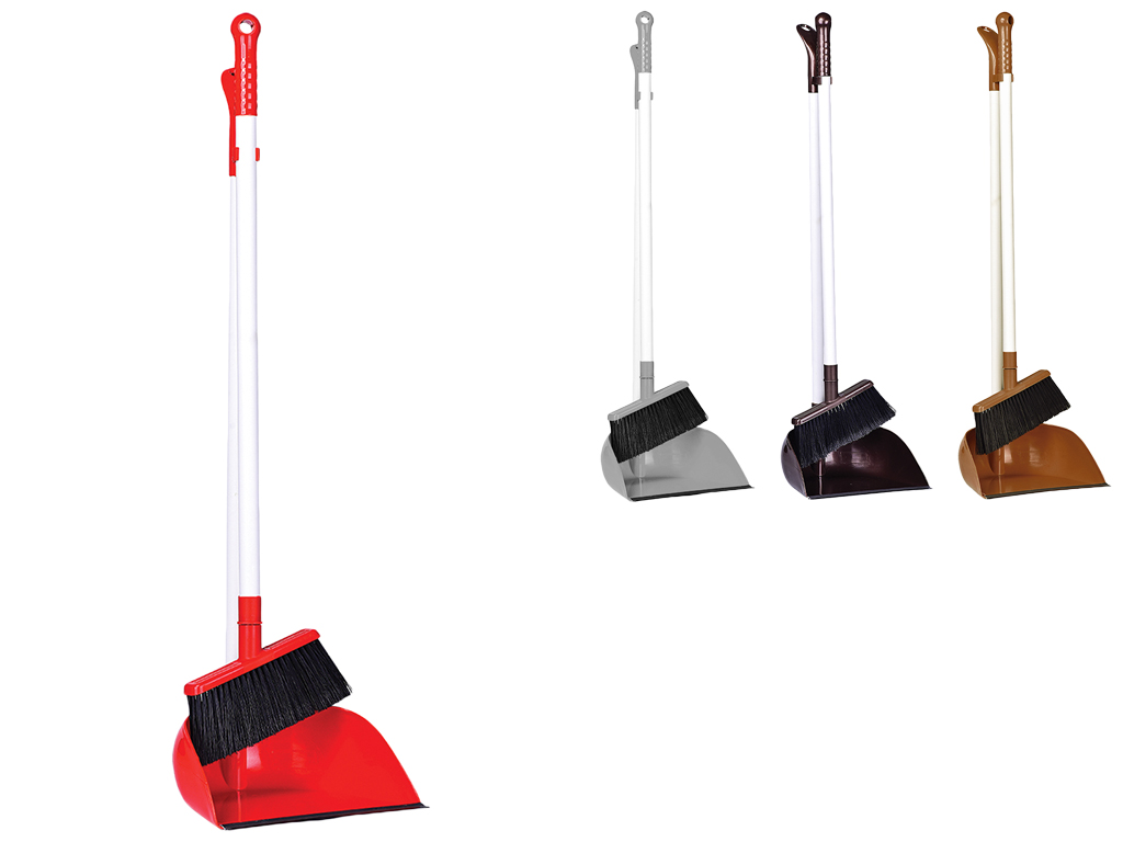 Набор для уборки (метла, совок) Plastart 25х23х86см