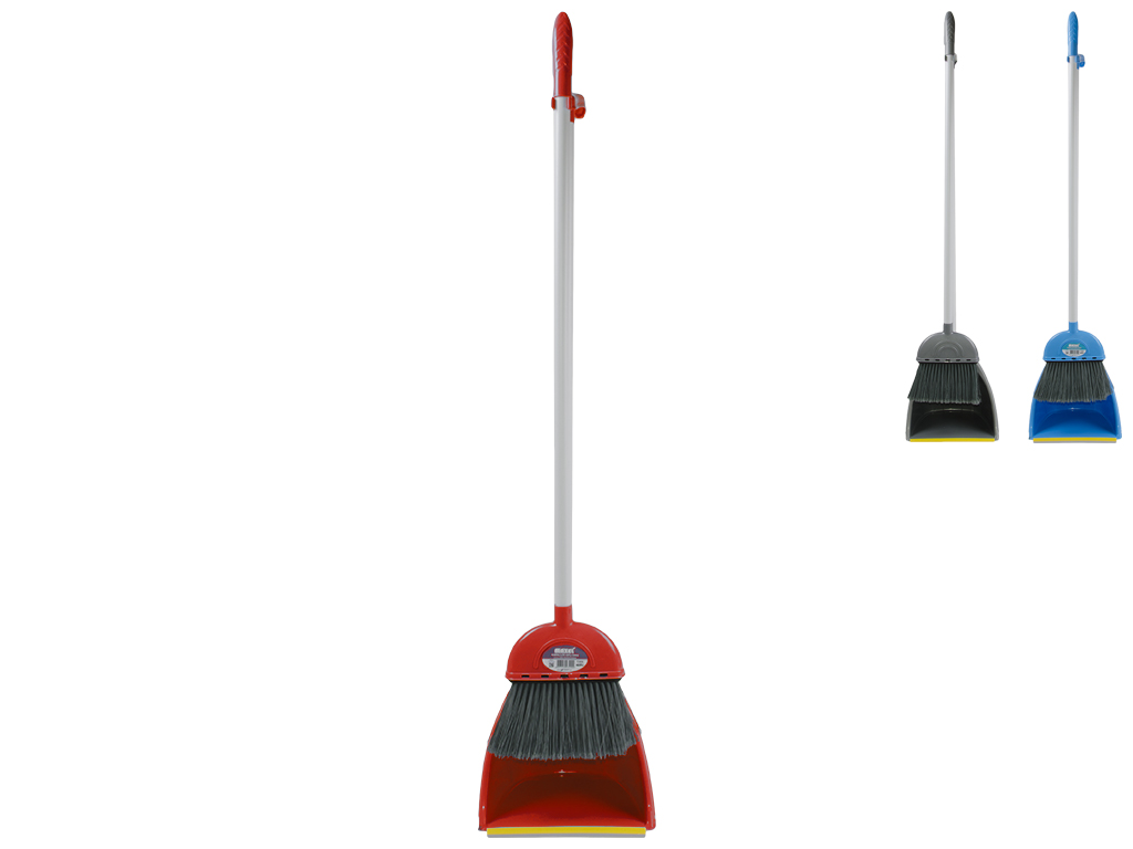 Набір для прибирання Maxel совок та щітка з ручкою (ледащо) 26х20,3х117,5см