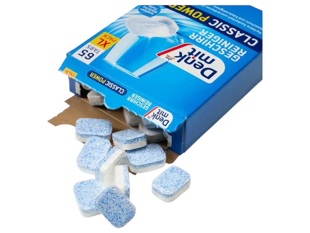 Таблетки для посудомоечной машины Denkmit Classic Tabs, 858г  (цена за 65шт) УЦЕНКА