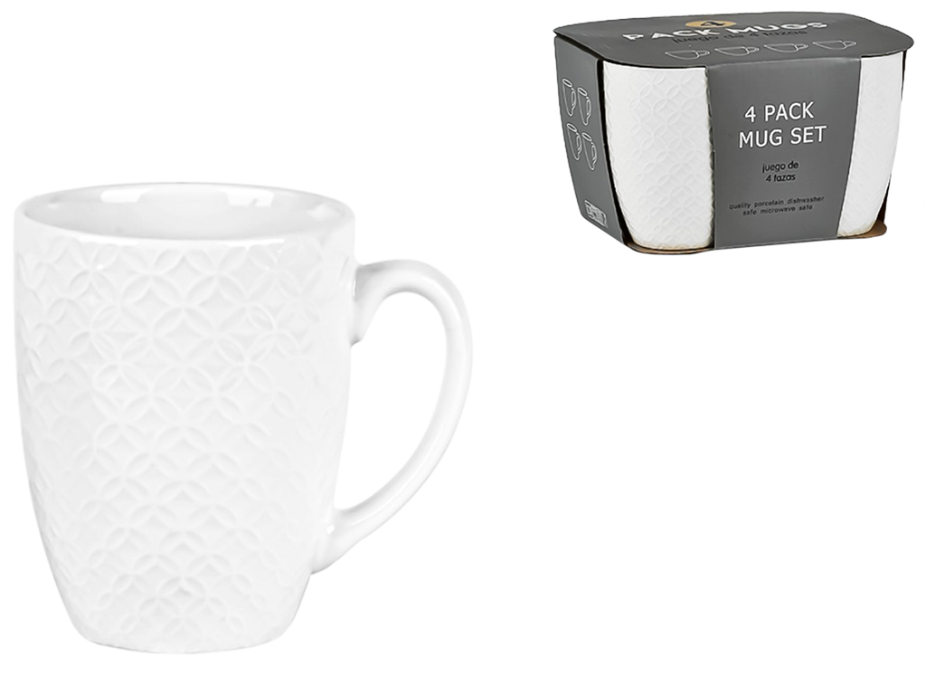 Набір чашок White, 360мл (ціна за набір 2шт) 