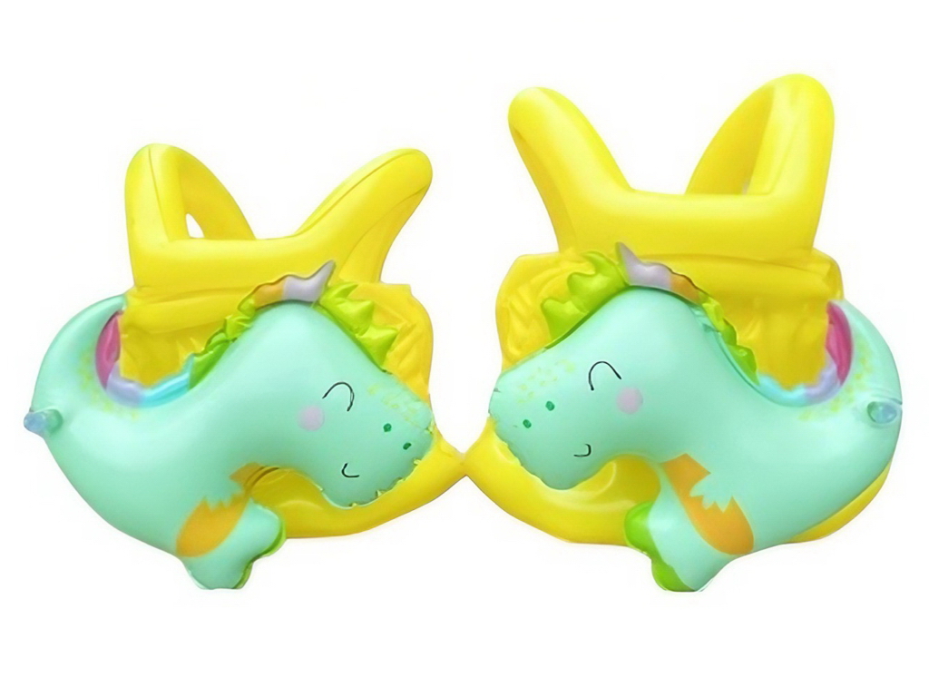 Надувной жилет для плавания Динозавр, ПВХ, с ручками