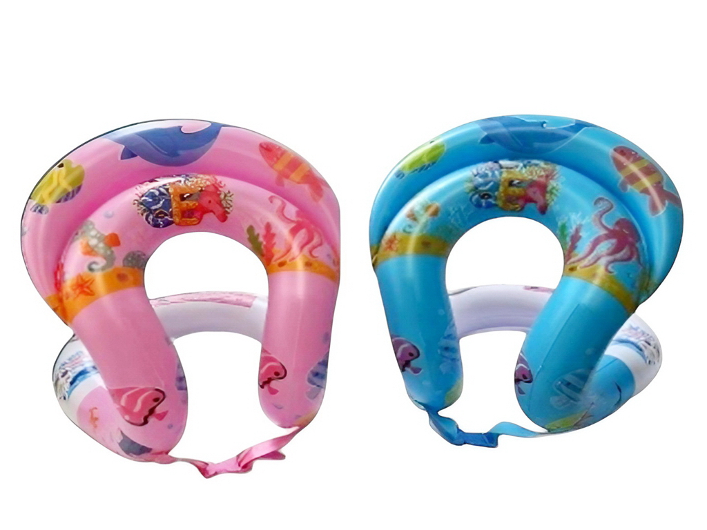 Надувной жилет для плавания Восьмерка, ПВХ, с морским принтом