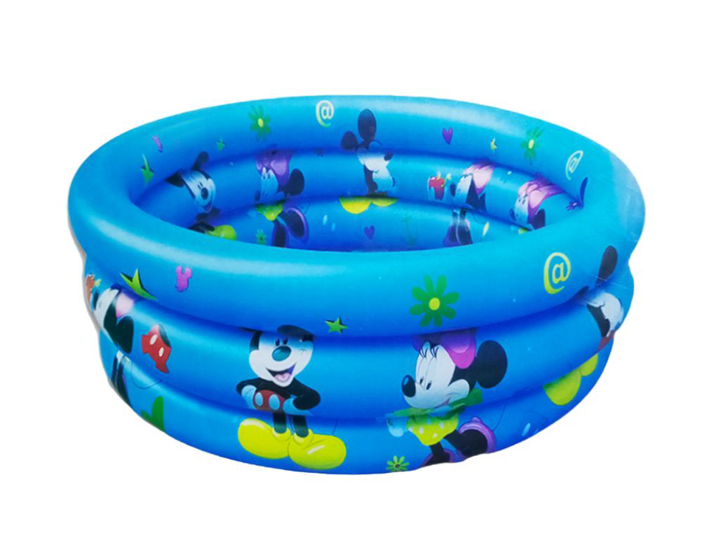 Дитячий надувний басейн із малюнком Міккі Маус, ПВХ, 85×23 см, синій