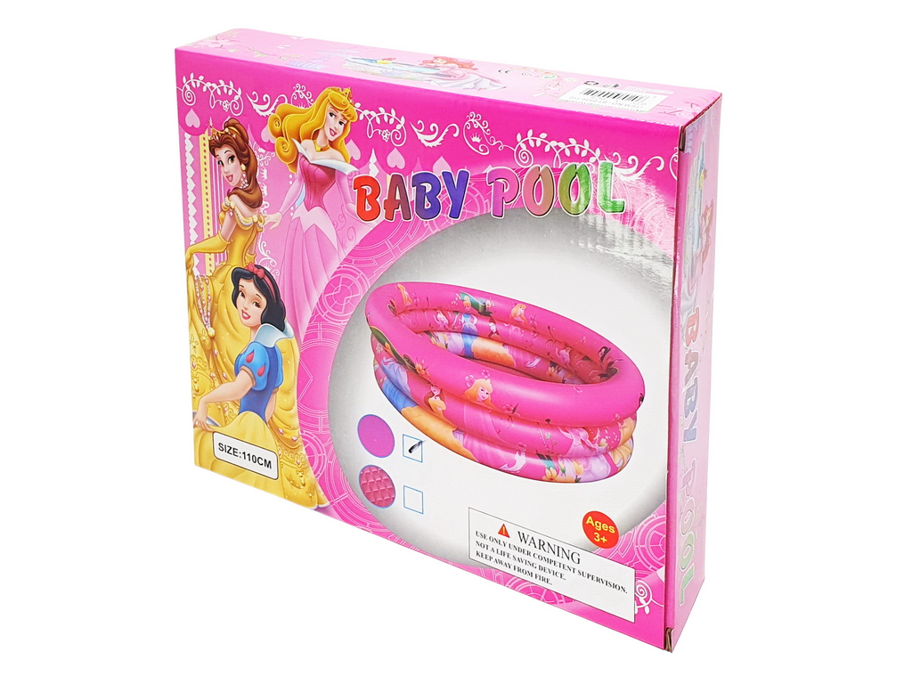 Бассейн детский надувной Принцессы, ПВХ, 85×23 см, розовый