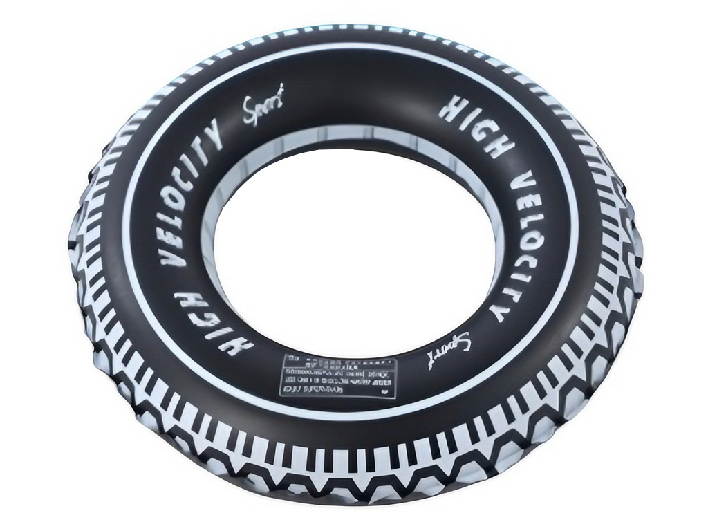 Надувне коло для плавання, ПВХ, у вигляді автомобільної шини, 70см