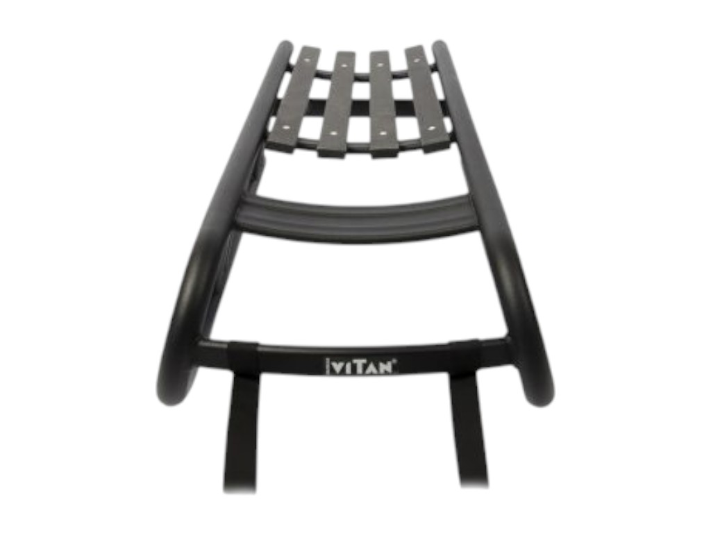 Санки детские и взрослые Торнадо Лайт, металлические деревянные, черные, Vitan