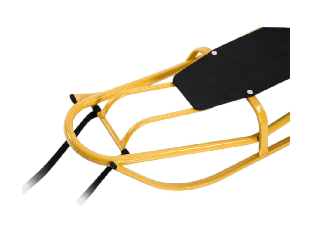 Санки Альфа оранжевые, металлические с ламинированным сиденьем, Vitan