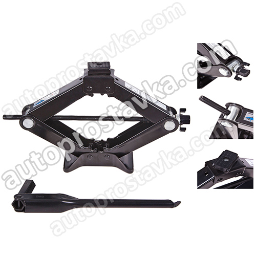 Домкрат ромб 2 т  ST-113/резин.упор (ST-113). Высота подъема 390 мм.