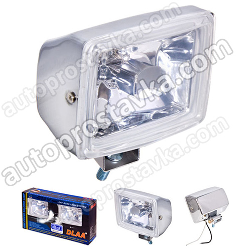 Фары доп. DLAA 1020 W хром/H3-12V-55W/117x86mm