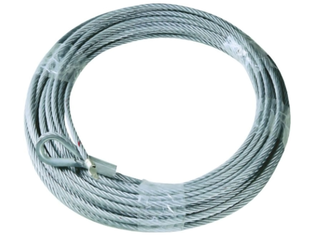 Трос для лебедки T-MAX, EW-11000, 24V, (7338200), 9,2мм х 28,5м