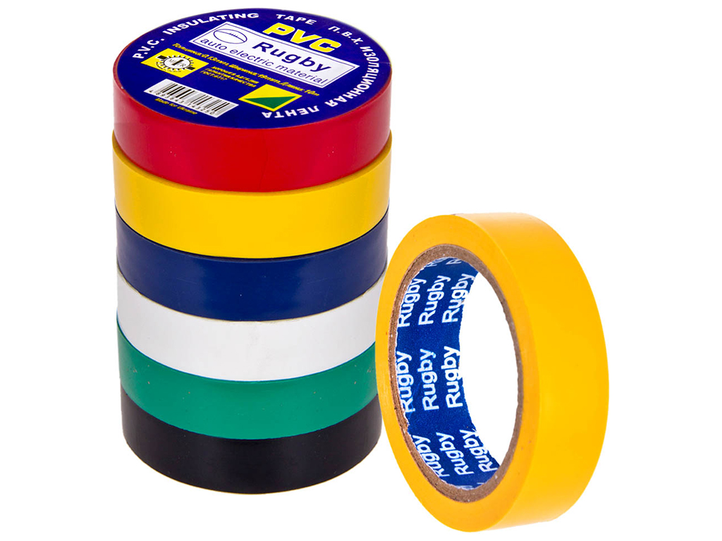 Ізострічка PVC, 20м, асорти (RUGBY 20)