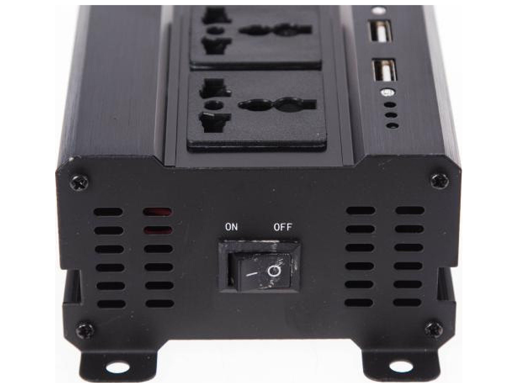 Преобразователь напряжения PULSO (IMU-420) 12V-220V, 400W, 4USB-5VDC2.0A, LED, мод.волна, клеммы