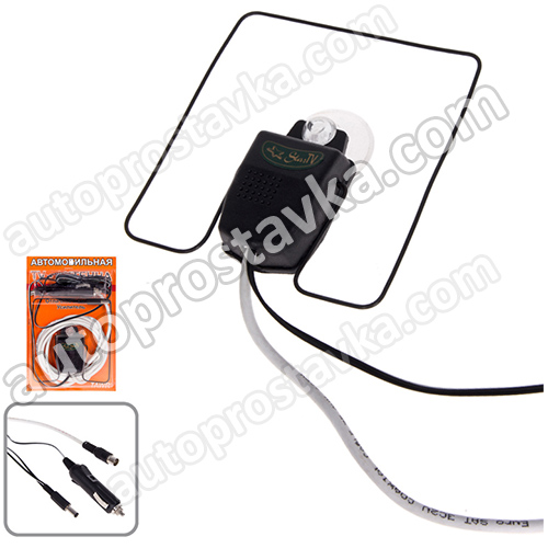 Антенна TV/FM TAWR-001/TVAA 12V 1614/рамка/усилитель