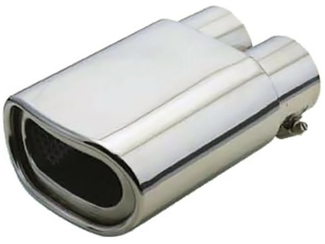 Насадка на глушник VITOL НГ-0026, вхід 59х51мм, довжина 155мм, вихід 152х76мм