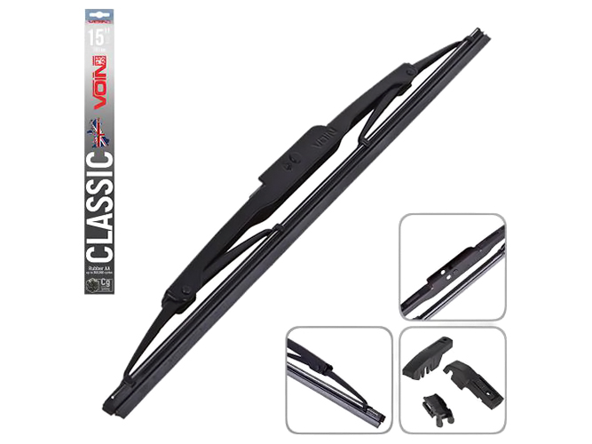 Щетки стеклоочистителя VOIN-605-15 каркасные VOIN-15" 38см (TP405-SW-15") CLASSIC