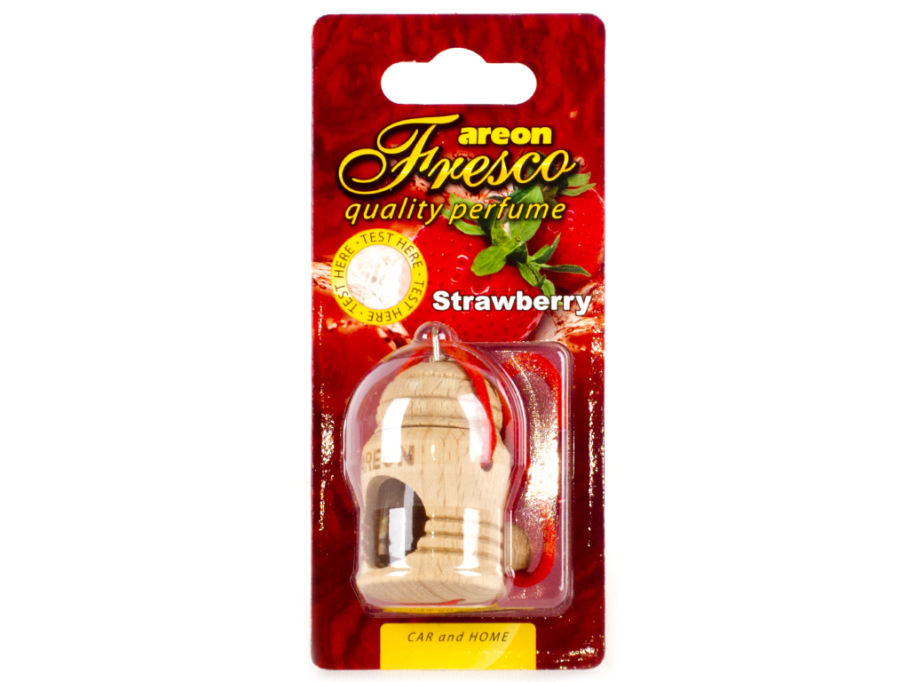 Освіжувач повітря AREON Fresco "Strawberry" 4мл (дерев'яний корпус) 56321