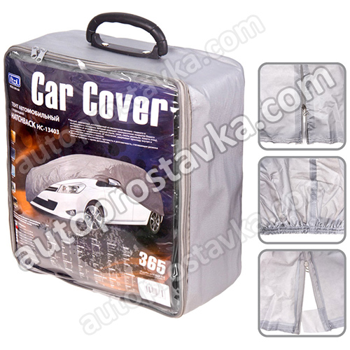 Тент автом. HC13403   M Hatchback серый Peva+non Woven 355х165х119 к.з/м.в.дв/м.б.