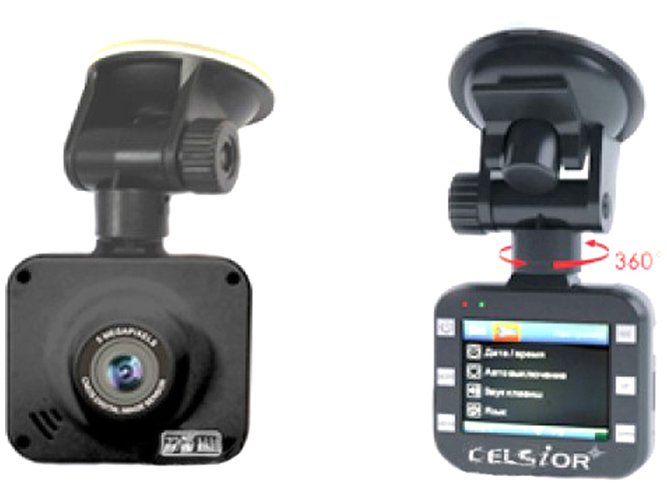 Видеорегистратор автомобильный, цифровой CELSIOR DVR CS-707 HD