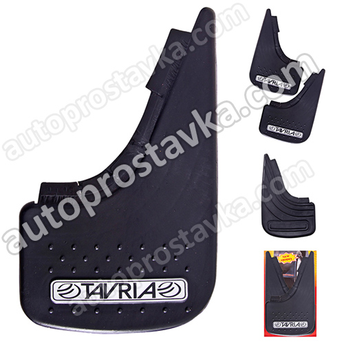Брызговики Tavria New Model, универсальные, цвет чёрный, 35.5 х 22 см, комплект 2 шт.