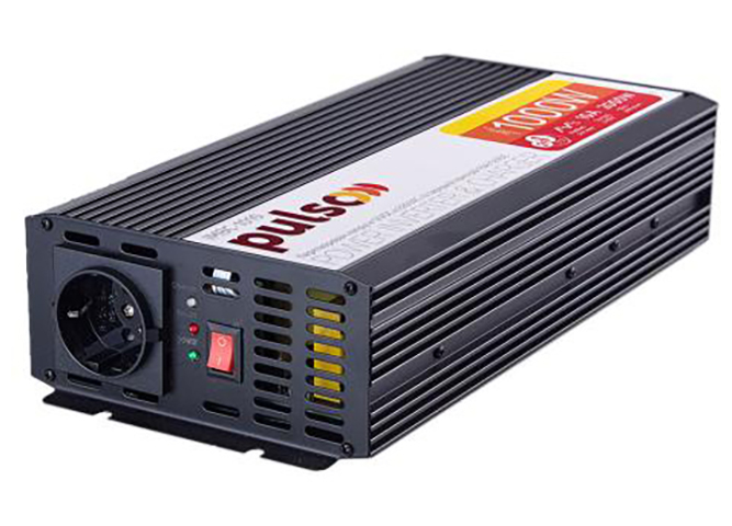 Преобразователь напряжения/зарядное устройство PULSO IMBC-1010 1000Вт (12V–220V, мод. синус)