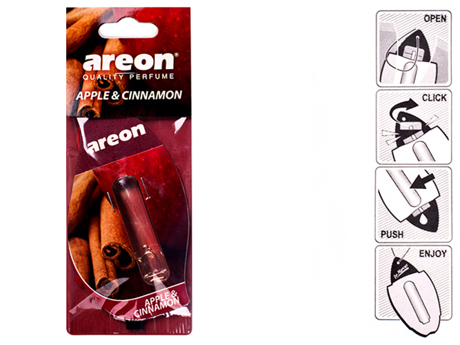 Освіжувач повітря AREON "Liquid" рідкий листочок Apple & Cinnamon 5мл 63350