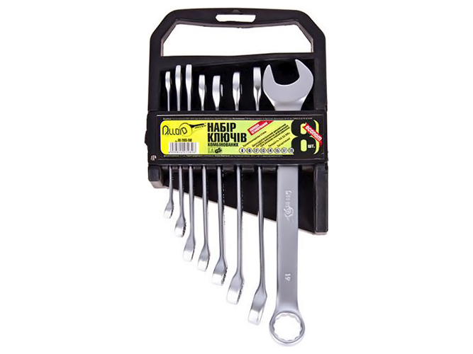 Набор ключей комбинированных Alloid, 8-19мм (цена за набор 8 предметов)