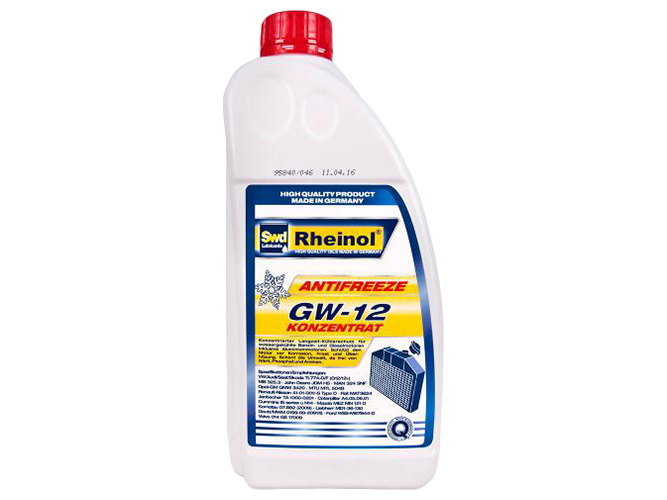 Антифриз Rheinol Antifreeze GW12 -40°C 1,5л, красный