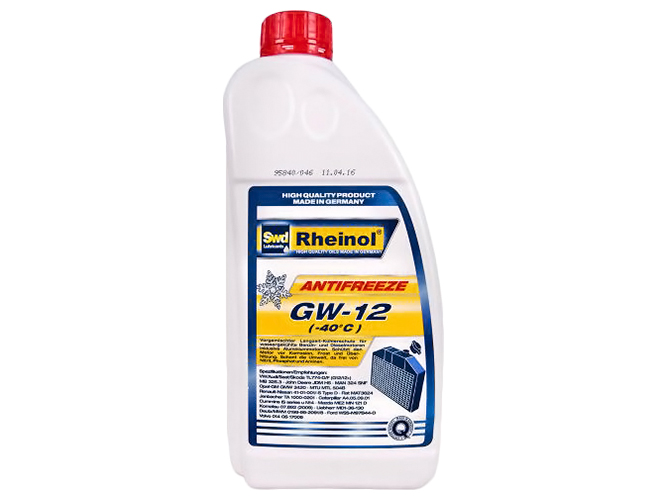 Антифриз Rheinol Antifreeze GW12 Konzentrat концентрат 1,5л, красный