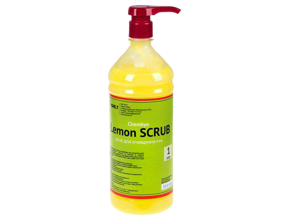 Очиститель для рук Helpix scrub Lemon, 1л (2944)