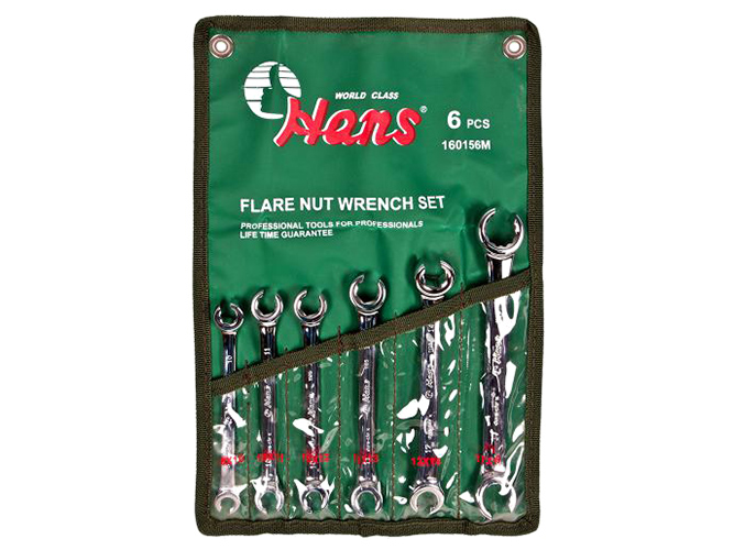 Набор ключей разрезных HANS 8х10 - 17х19мм, 6 предметов 160156M