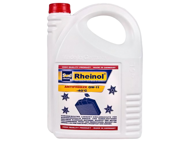 Антифриз Rheinol Antifreeze GW11 -40°C 5л, синий