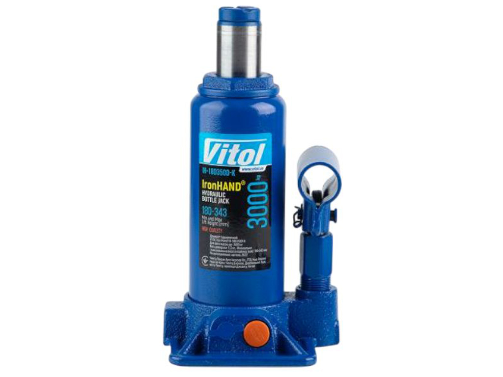 Домкрат гидравл. телескоп   3т чемодан. Высота подъема 180-350 мм. Iron Hand (IH-180350D-K)