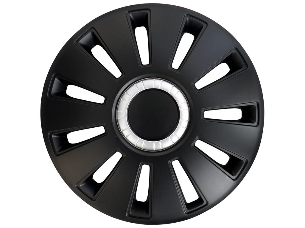 Ковпаки 14" REX чорний/хром комплект 4шт