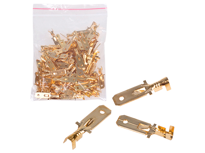 Клемма плоская неизолированная 6,3мм (папа) (30003)