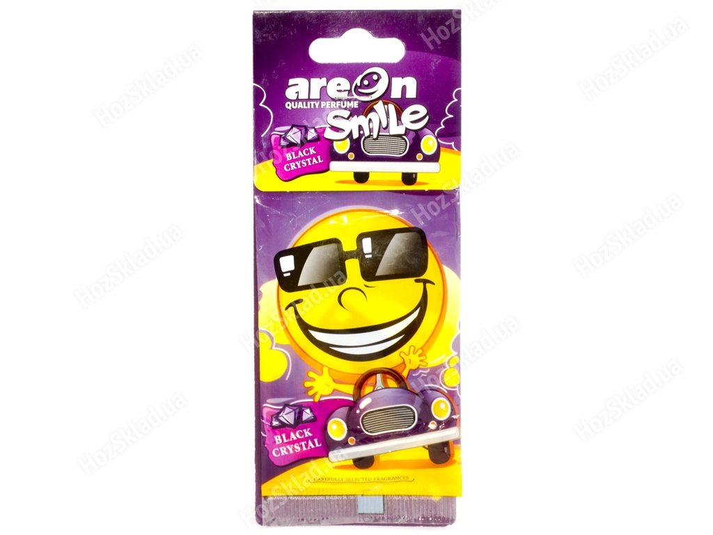 Освіжувач повітря AREON Smile сухий листочок Black Crystal 67785