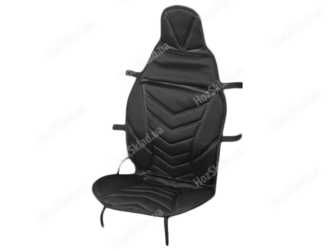 Накидка на сиденье ZL8266 (117x50см) с подогревом, черная
